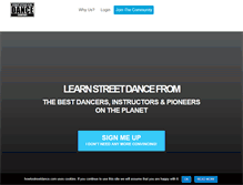 Tablet Screenshot of howtostreetdance.com